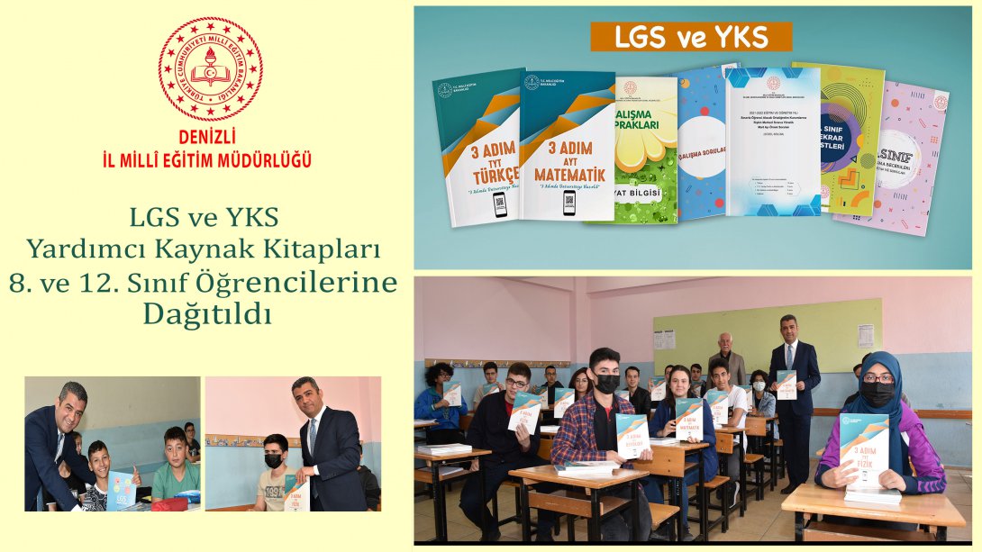 LGS ve YKS Yardımcı Kaynak Kitapları Öğrencilere Dağıtıldı